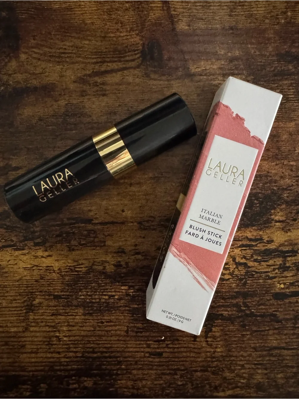 Laura Geller Marble Blush Stick – Shade Dolce Vino - Natural Berry Color - NIB